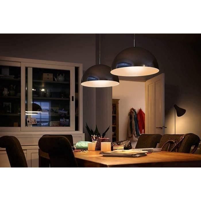 Philips Bombilla LED Equivalente 60 W E27 Blanco cálido no regulable, vidrio, juego de 2 4 Philips Bombilla LED Equivalente 60 W E27 Blanco cálido no regulable, vidrio, juego de 2 4