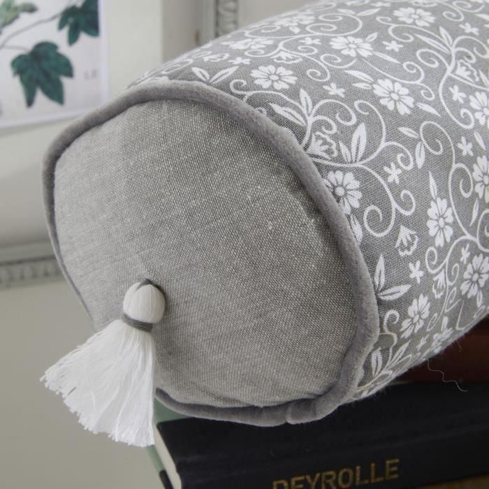 Today TOD1700240621365 Cojín Polochon CHARME Estampado Capuchino Gris Oscuro 45 x 15 cm 1 Today TOD1700240621365 Cojín Polochon CHARME Estampado Capuchino Gris Oscuro 45 x 15 cm 1
