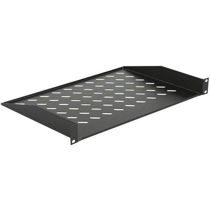 Logon RAS203BL Bandeja de Montaje para Rack 1U 19" Fondo 300mm Negra Ventilada Carga Máx. 30kg