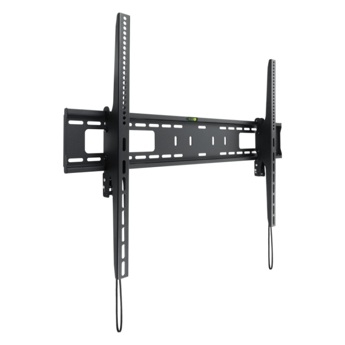 TooQ LP42100T-B Soporte de Pared Fijo Inclinable para TV 60-100", 75kg, VESA 200x200-900x600, Inclinación +5°/-10°, 85mm pared, Negro.