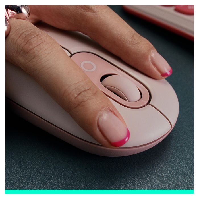 Logitech Ratón Inalámbrico Pop Mouse Grafito con Botón Personalizable para Emoji, Bluetooth 5.1, 4000 DPI, Easy-Switch Multidispositivo, Hasta 24 Meses de Batería