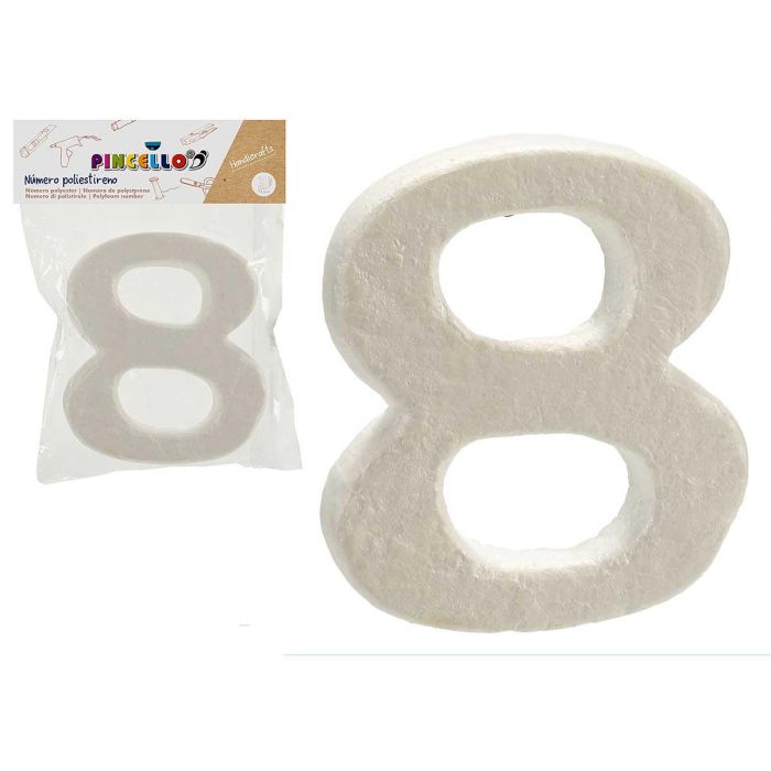Numero 8 Poliestireno Pincello 2X15CM (48 Unidades) Numero 8 Poliestireno Pincello 2X15CM (48 Unidades)