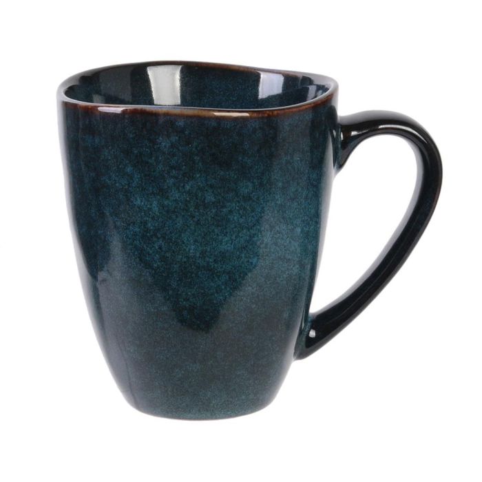 Home Deco Factory Mug Gres Azul 300 Ml Colección Natural 2
