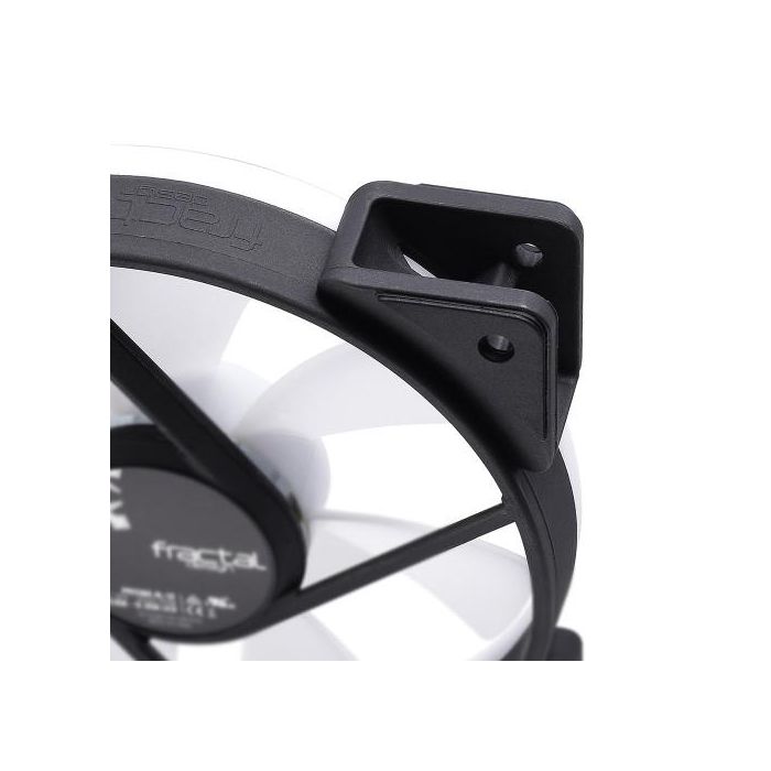 Fractal Design Ventilador Prisma AL-12 PWM 12cm Negro Blanco Iluminación LED PWM para Carcasa de Ordenador 13
