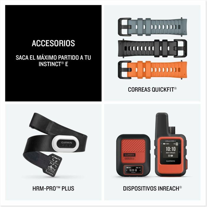 Garmin Instinct E 2,18 cm (0.86") MIP 40 mm Digital 166 x 166 Pixeles Negro GPS (satélite) 15 Garmin Instinct E 2,18 cm (0.86") MIP 40 mm Digital 166 x 166 Pixeles Negro GPS (satélite) 15