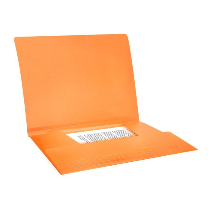 Carpeta Liderpapel Gomas Solapas Polipropileno Din A4 Naranja Fluor Opaco 5