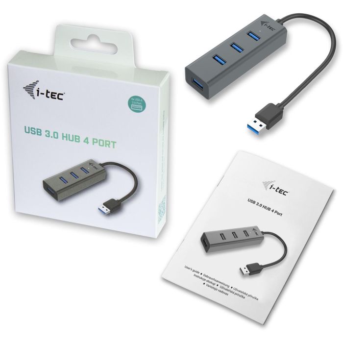Hub USB i-Tec U3HUBMETAL403 3