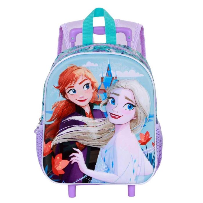 Mochila 3D con Ruedas Pequeña Spring Disney Frozen 2 Azul 1