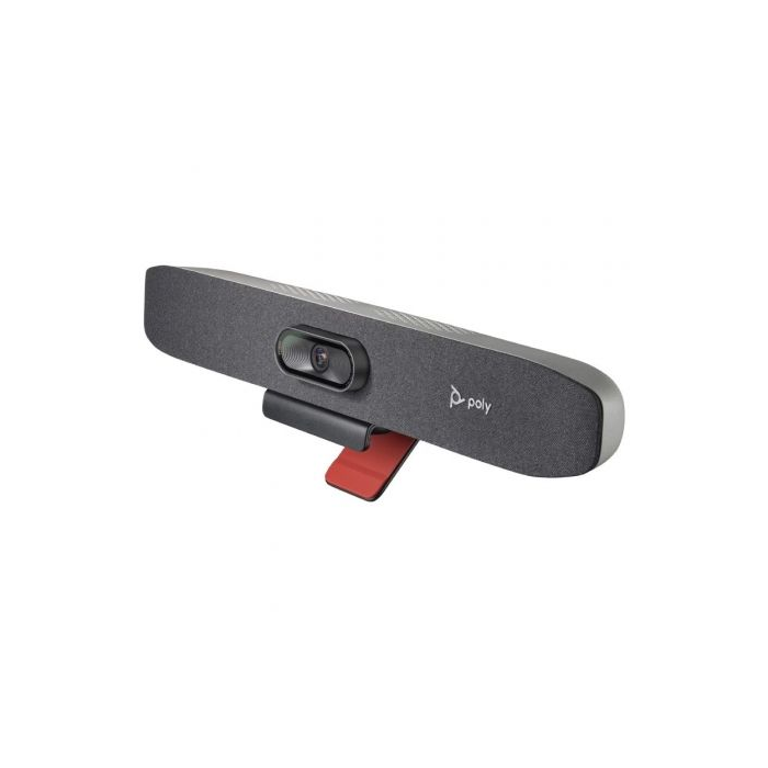 Poly Studio R30 Barra de Vídeo Personal 4K UHD, Certificada para Zoom y Microsoft Teams, Color Arena 1