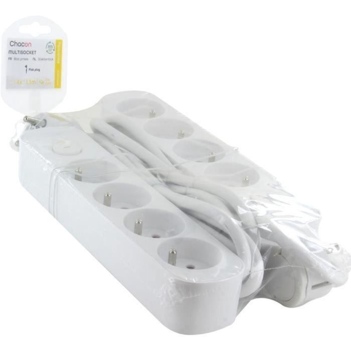 Chacon CHA5411478440840 Juego de 2 regletas 4 x 16 A con cable de 1,5 m 1