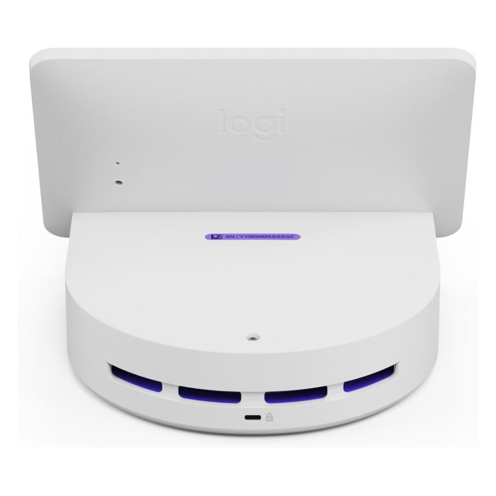 Logitech Logi Dock Flex Blanco, Estación Base Administrada con Bluetooth 5.0, Ethernet Gigabit, Wi-Fi 802.11ac y Pantalla de 8" 1280x800