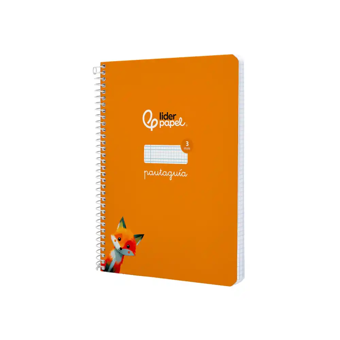 Liderpapel Cuaderno Espiral A5 Tapa Dura 80 Hojas Cuadro Pautado 3mm Color Naranja 2