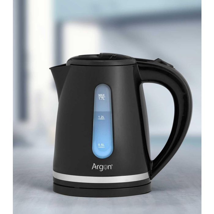 Hervidor de Agua Negro Argon 2000W 1.7L 23x22x16 cm (12 Unidades) 2 Hervidor de Agua Negro Argon 2000W 1.7L 23x22x16 cm (12 Unidades) 2