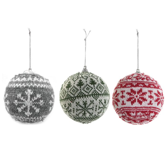 Decoracion Colgante Navidad Tradicional DKD Home Decor Rojo Gris 8 x 8 x 8 cm (12 Unidades) Decoracion Colgante Navidad Tradicional DKD Home Decor Rojo Gris 8 x 8 x 8 cm (12 Unidades)