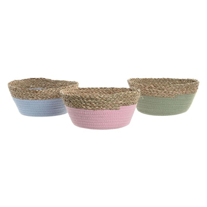 Cesta Kids DKD Home Decor Rosa Verde 26 x 12 x 26 cm (6 Unidades) 3 Cesta Kids DKD Home Decor Rosa Verde 26 x 12 x 26 cm (6 Unidades) 3