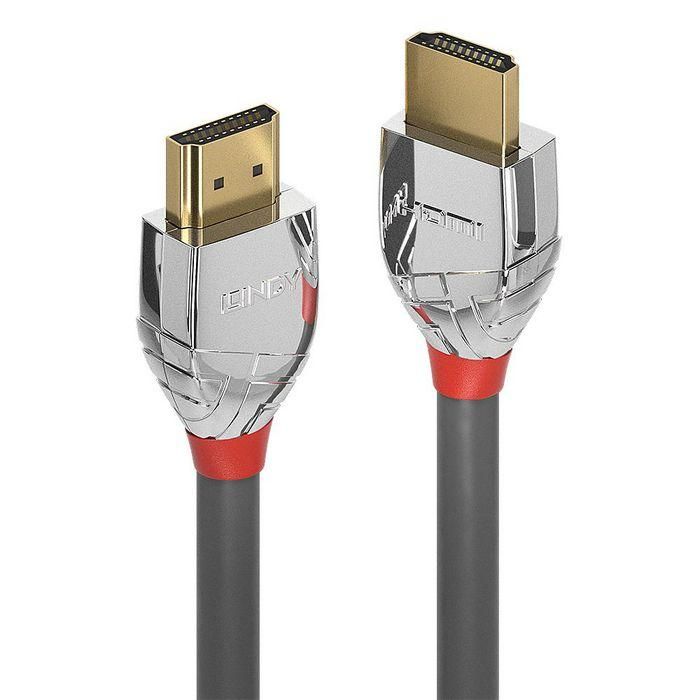 Lindy Cromo Line Cable HDMI Alta Velocidad 5m, UHD 4K 60Hz 18Gbps, HDMI 2.0, Triple Blindado, Contactos Chapados Oro 0 Lindy Cromo Line Cable HDMI Alta Velocidad 5m, UHD 4K 60Hz 18Gbps, HDMI 2.0, Triple Blindado, Contactos Chapados Oro 0