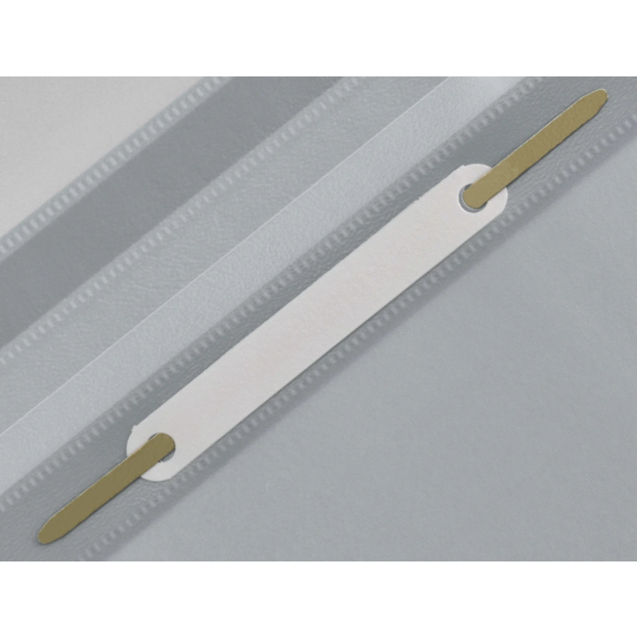 Q-connect Carpeta Dossier Fastener Plástico DIN A4 Gris PVC Transparente Opaca 10