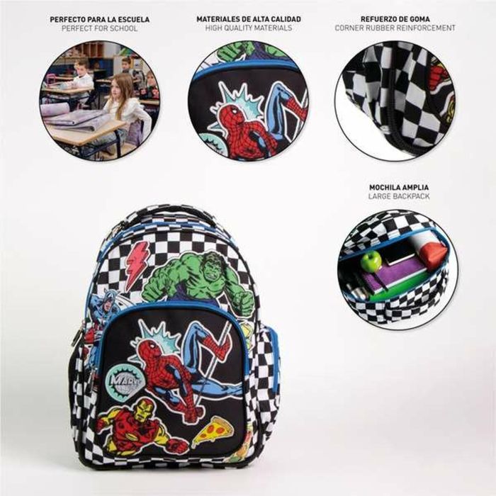 Mochila escolar mediana 42 cm avengers 3.3 x 4.2 x 42.0 cm 2 Mochila escolar mediana 42 cm avengers 3.3 x 4.2 x 42.0 cm 2