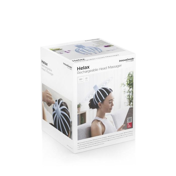 Masajeador de Cabeza Recargable Helax InnovaGoods 1 Masajeador de Cabeza Recargable Helax InnovaGoods 1