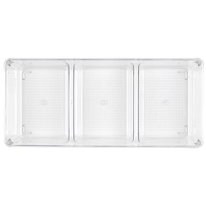 Cook Concept Cubeta Nevera Transparente con 3 Compartimentos Organizar Comida 34x15,2x7,5 cm 2 Cook Concept Cubeta Nevera Transparente con 3 Compartimentos Organizar Comida 34x15,2x7,5 cm 2