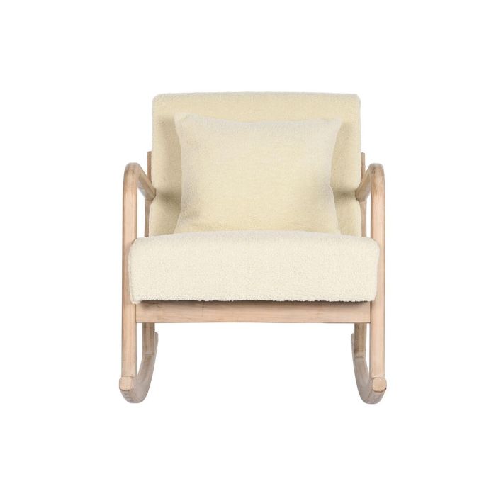 Mecedora Moderno DKD Home Decor Blanco Natural 88 x 78 x 66 cm 2 Mecedora Moderno DKD Home Decor Blanco Natural 88 x 78 x 66 cm 2