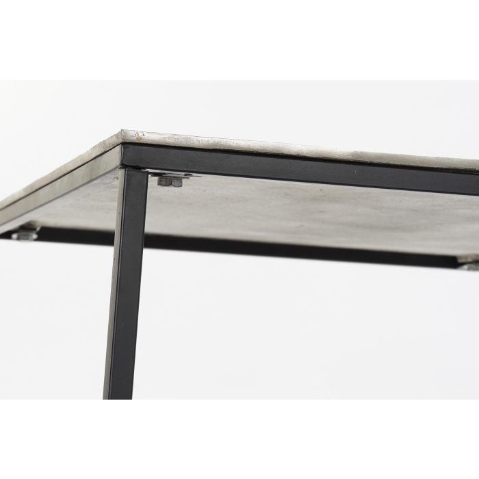 DKD Home Decor Mesa Centro Moderno Gris Negro Metal Aluminio 111.7 x 61 x 43 cm 3