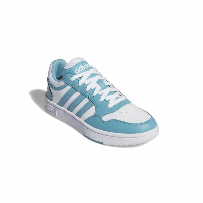 Zapatillas Deportivas Mujer Adidas Hoops 3.0 Azul Blanco 3