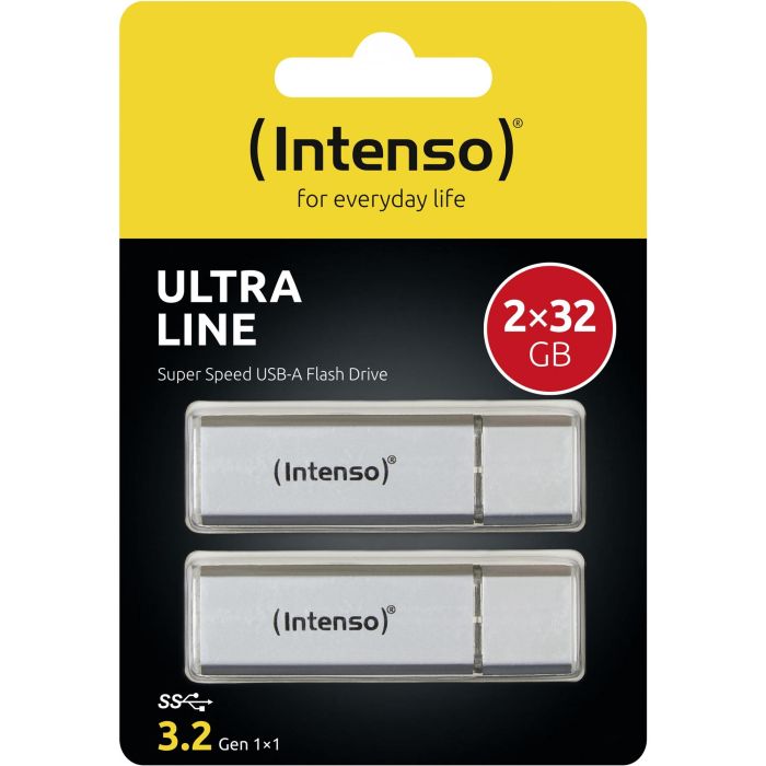 Intenso USB Flash Drive 3.2 32GB Ultra Line, Pack Doble 3 Intenso USB Flash Drive 3.2 32GB Ultra Line, Pack Doble 3