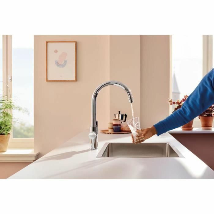 GROHE 30592000 Grifo de Cocina con Sistema de Filtración de Agua Blue Pure StartCurve Cromo, Caño Alto en C, Rotación 150° 3 GROHE 30592000 Grifo de Cocina con Sistema de Filtración de Agua Blue Pure StartCurve Cromo, Caño Alto en C, Rotación 150° 3