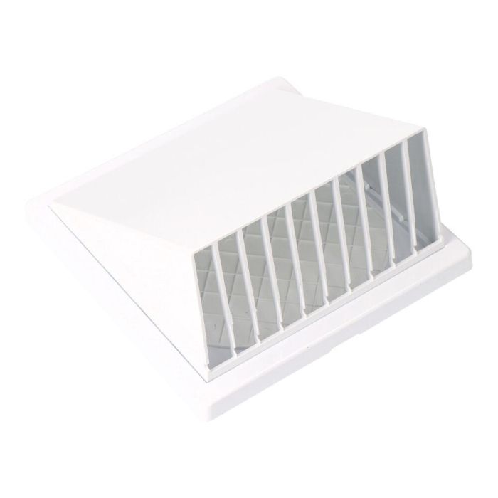 Rejilla ventilación con campana abs ø 125mm blanca