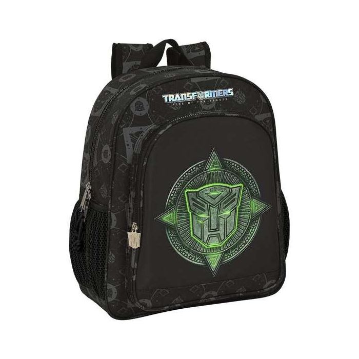 Mochila Escolar Transformers 32 x 38 x 12 cm Negro Mochila Escolar Transformers 32 x 38 x 12 cm Negro