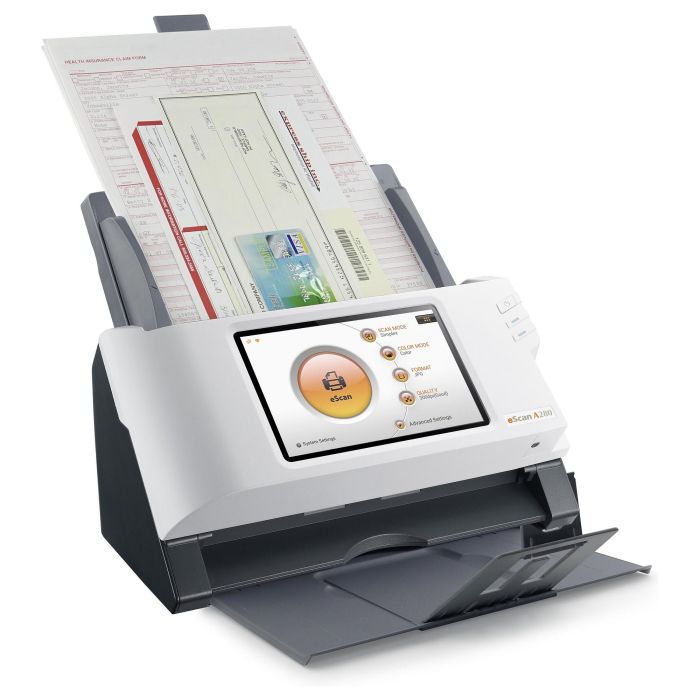 Plustek Escaner A280 Essential, Resolucion 600x600 DPI, Escaneado Duplex, Color, Velocidad 20 seg/pagina, ADF 11