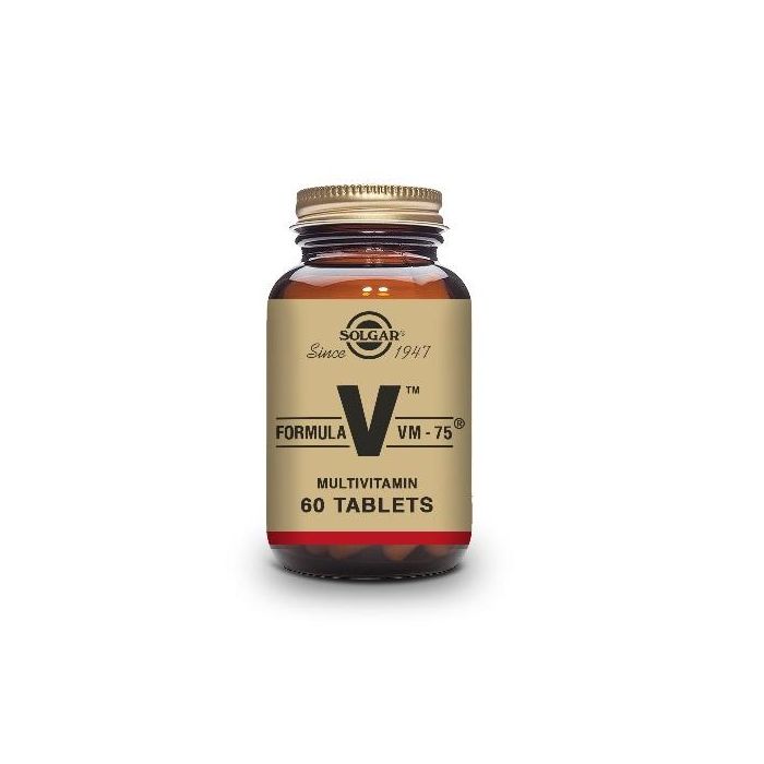 SOLGAR Formula Vm 75 (Uno Al Día) Vitaminas y Minerales 60 Comprimidos para el Sistema Inmune