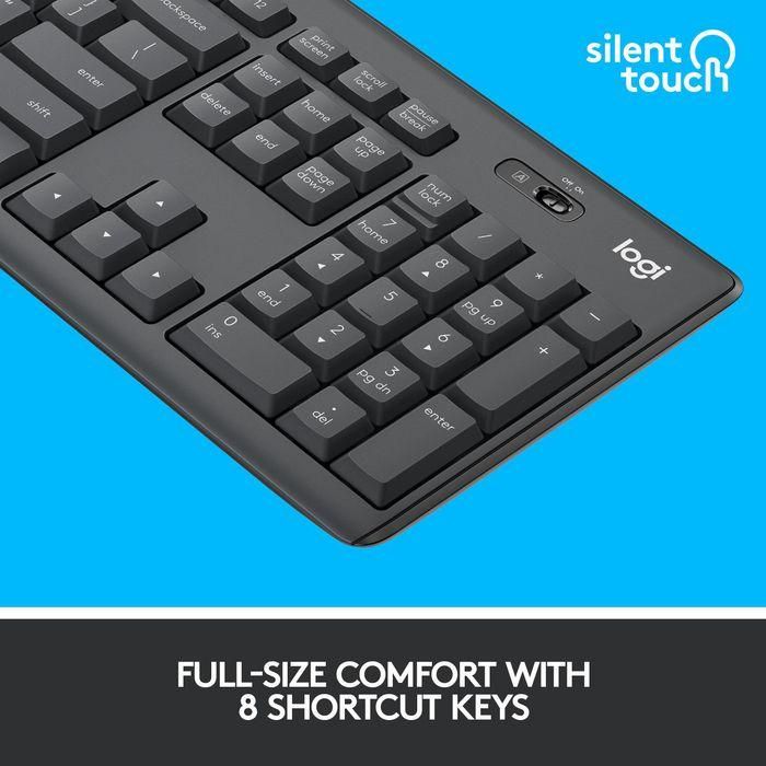 Logitech Combo Inalámbrico Silencioso MK295, Teclado y Ratón, Tecnología SilentTouch, Español 10 Logitech Combo Inalámbrico Silencioso MK295, Teclado y Ratón, Tecnología SilentTouch, Español 10