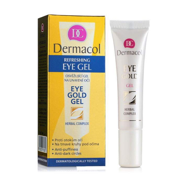 Dermacol Gel Contorno de Ojos Refrescante con Oro y Complejo Herbal para Mujer 15 ml Dermacol Gel Contorno de Ojos Refrescante con Oro y Complejo Herbal para Mujer 15 ml