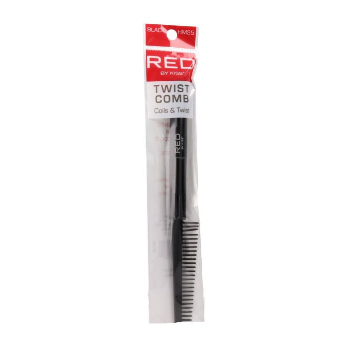 Red Kiss Peine Twist Comb Black