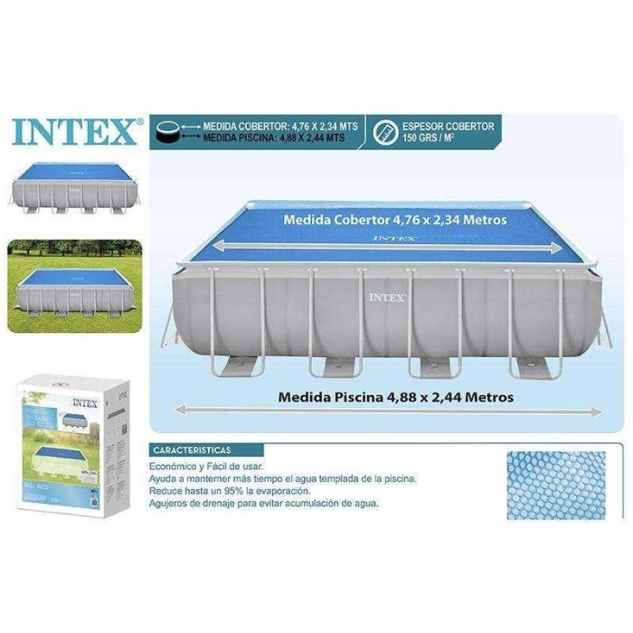 Intex Cobertor Solar para Piscina Frame Rectangular 488x244 cm 1