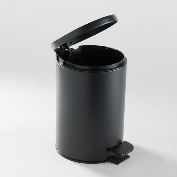 Papelera de baño - HOY - UTILITY - 3 L - Ø 17 x H 25 cm - Polipropileno - Negro suave 2 Papelera de baño - HOY - UTILITY - 3 L - Ø 17 x H 25 cm - Polipropileno - Negro suave 2