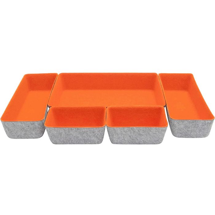Confortime Set de 5 Organizadores de Fieltro 27.5 x 20 x 5.3 cm (6 Unidades) 9 Confortime Set de 5 Organizadores de Fieltro 27.5 x 20 x 5.3 cm (6 Unidades) 9