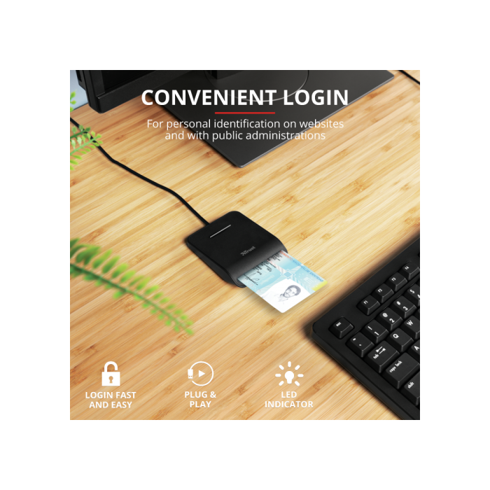 Trust Lector De Tarjetas Externo Dni Compatible Con Dnie Y Smartcards Usb 2.0 Negro 1 Trust Lector De Tarjetas Externo Dni Compatible Con Dnie Y Smartcards Usb 2.0 Negro 1