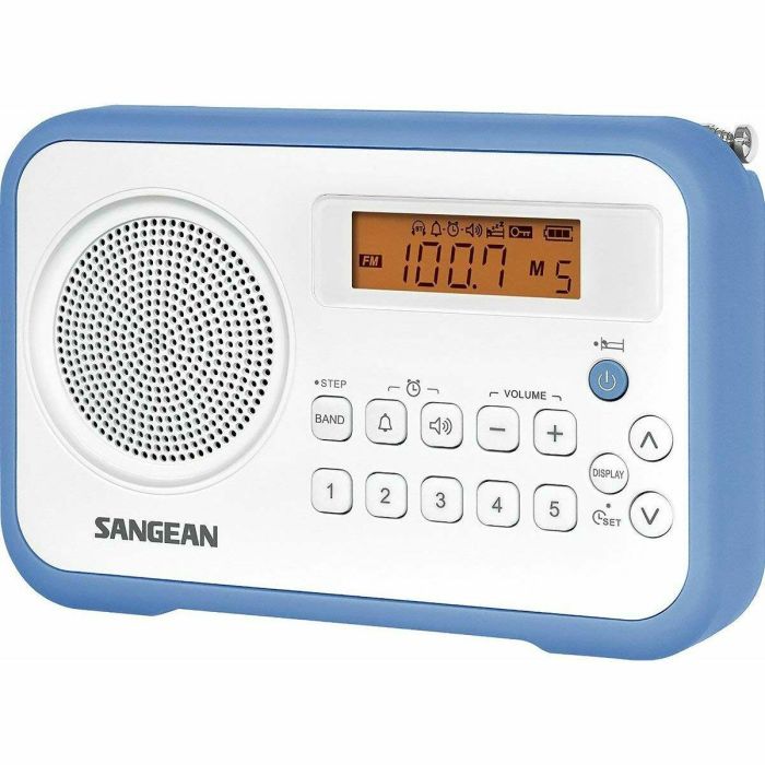 Radio Sangean PRD18W Azul Ambar Azul/Blanco 2