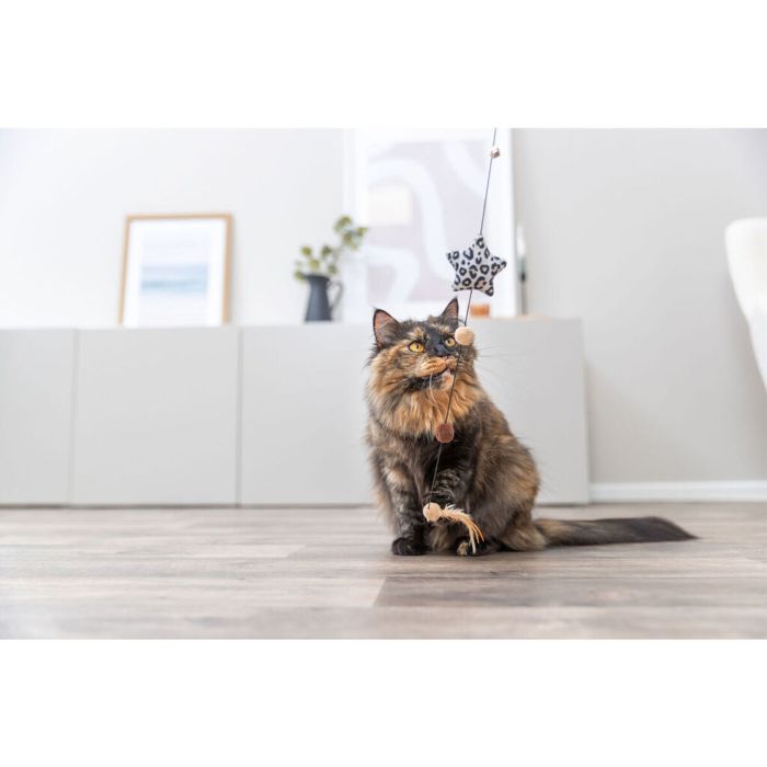 Juguete para gatos Trixie Marrón Beige Poliéster Plástico Estrella 1 Juguete para gatos Trixie Marrón Beige Poliéster Plástico Estrella 1