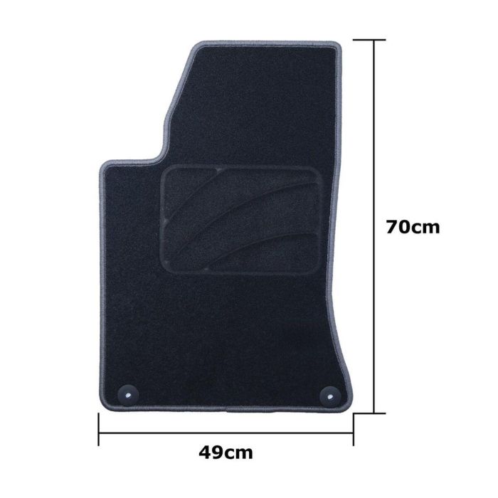 Set de Alfombrillas para Coche OCC Motorsport OCCIF0003GD Gris oscuro Infinity Q30 5 Piezas 3