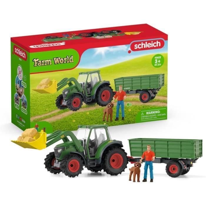 Schleich SCH42608 Tractor con Remolque Farm World Schleich SCH42608 Tractor con Remolque Farm World