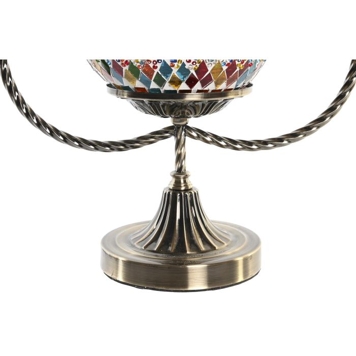 DKD Home Decor Lámpara Sobremesa Árabe Casablanca Metal Cristal Multicolor 32.5 x 47.5 x 16 cm (2 Unidades) 2 DKD Home Decor Lámpara Sobremesa Árabe Casablanca Metal Cristal Multicolor 32.5 x 47.5 x 16 cm (2 Unidades) 2