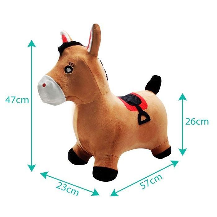 Peluche de poni saltarín inflable LEXIBOOK 1