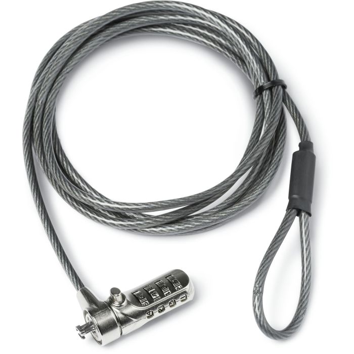 DICOTA Cable de Seguridad T-Lock, Combinación, para Ranura de 3x7mm