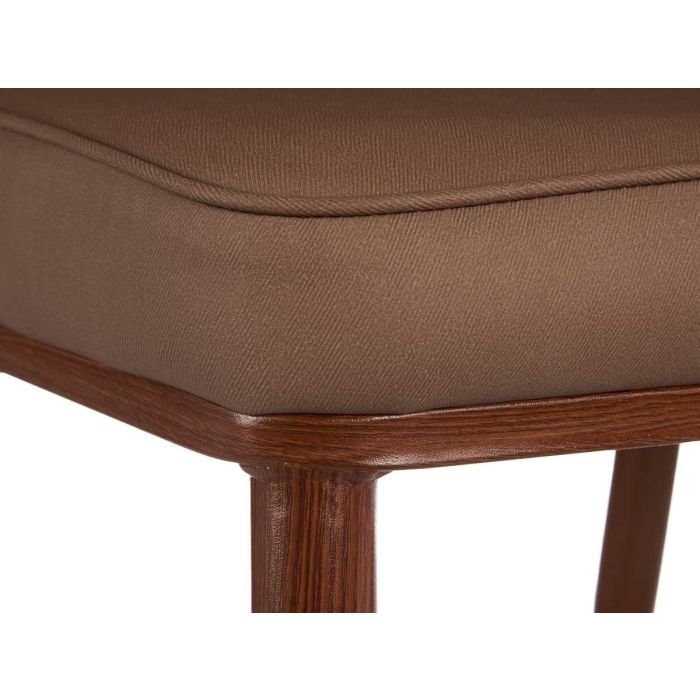 Sillón Marrón Clásico Rombos Giftdecor 53x90x43 cm - Tela Polipiel y Acero (2 Unidades) 2 Sillón Marrón Clásico Rombos Giftdecor 53x90x43 cm - Tela Polipiel y Acero (2 Unidades) 2