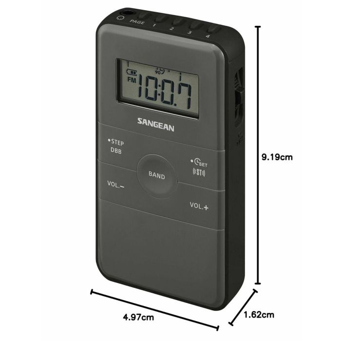 Radio Portátil Sangean DT-140 Negro AM/FM 17 Radio Portátil Sangean DT-140 Negro AM/FM 17