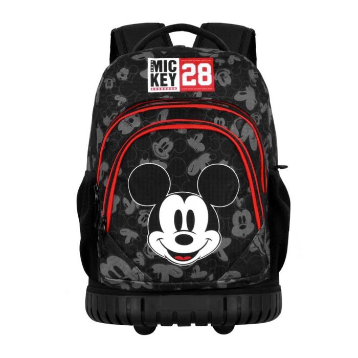 Disney Mickey Mouse Mochila Trolley GTS FAN Year Escolar con Ruedas, 30L, Negro 1
